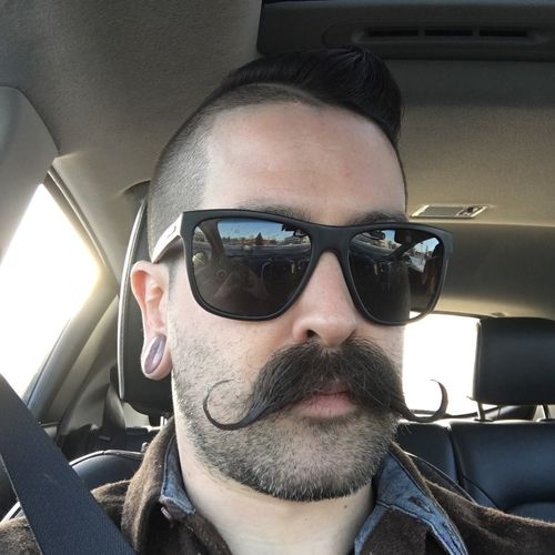 Customer photo review of DUBS STACHE CREAM - FIRM HOLD - BAY RUM