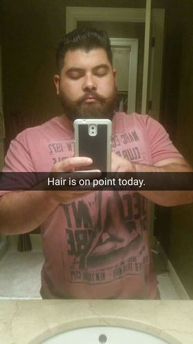 Customer photo review of DUBS STACHE CREAM - FIRM HOLD - BAY RUM