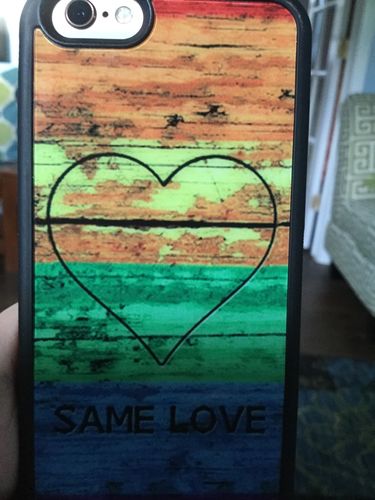 Customer photo review of Same Love iPhone Case
