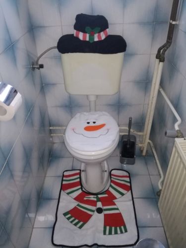 Customer photo review of Santa Claus Bathroom Set