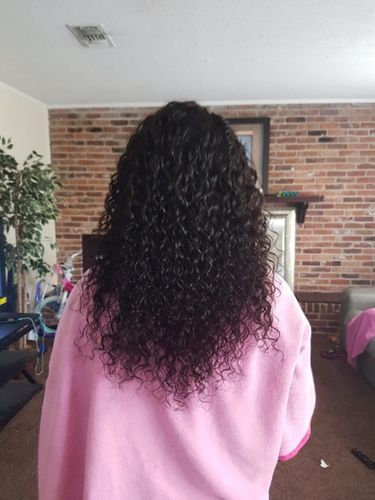 Customer photo review of 13" X 4" LACE FRONTAL - BEACH WAVE + 3 BUNDLES(#1B)