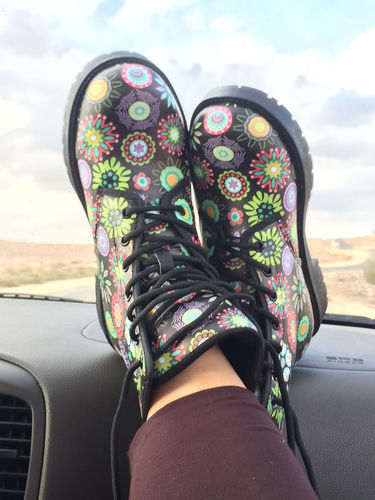 Customer photo review of Happy Flowers Boots