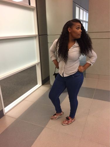 Customer photo review of 13" X 4" LACE FRONTAL - DEEP WAVE