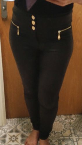 Customer photo review of Charliz Black Sheer Jeans