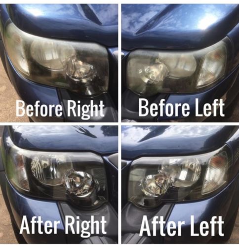Customer photo review of 1 x Headlight Restore Wipes Kit