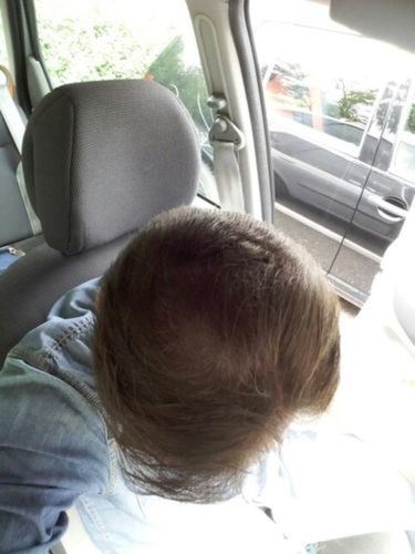 Customer photo review of Premium Hair Building Fibers