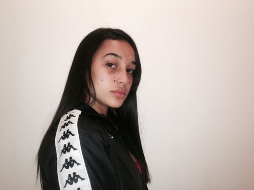 Customer photo review of 222 Banda Anniston Track Jacket - Black/White