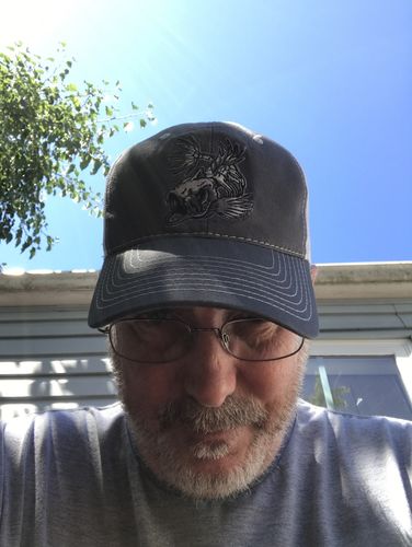 Customer photo review of Bone Fish Mesh Hat - Charcoal
