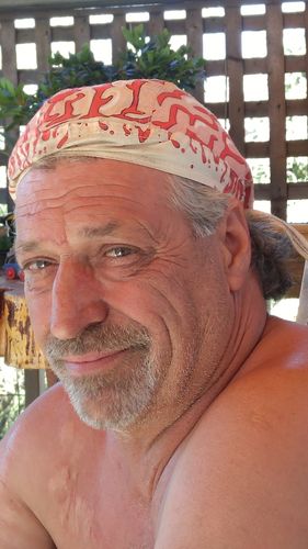 Customer photo review of Bloody Brains Doo Rag Red Brain Head Wrap Durag Skull Cap Cotton Sporty Motorcycle Hat