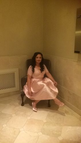 Customer photo review of Baby Pink Lisa Marie Dress