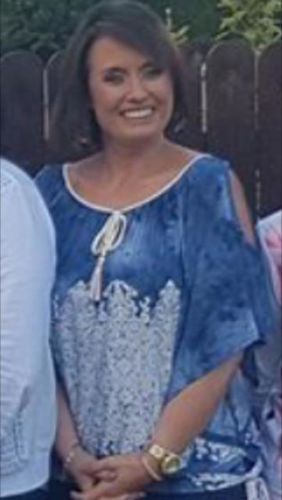 Customer photo review of Julie Blue Rope Detail Cold Shoulder Top Pre Order Dispatch 14th June 2017