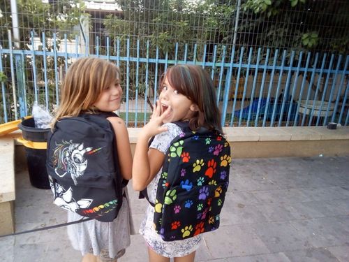 Customer photo review of Colorful Paws Backpack