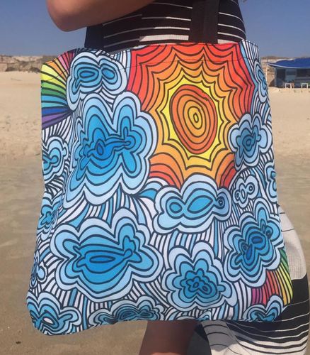 Customer photo review of Here Comes The Sun Tote