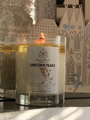 Customer photo review of Infinity Box : Diamond Candle + Bath Bomb Set