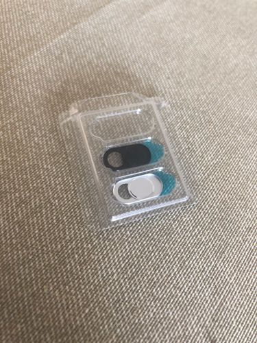 Customer photo review of Anti-Spy Webcam Cover for Notebooks, Laptops, Smartphones Camera Cover Metal Sticker