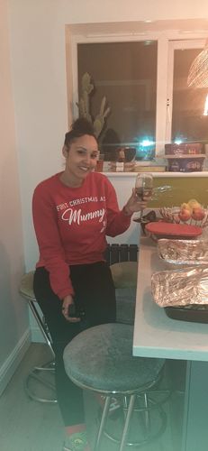 Customer photo review of First Family Christmas Sweatshirt & Bodysuit Set (MRK X)