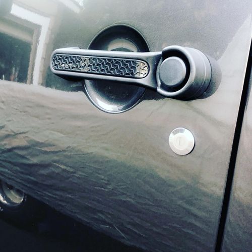 Customer photo review of Textured Handle Inserts for 07-18 Jeep Wrangler JK/ JKU, 4 Door