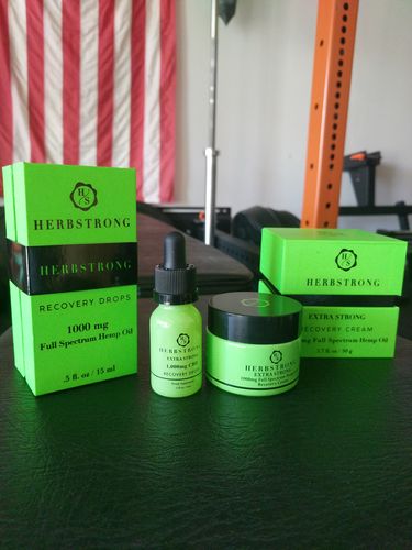 Customer photo review of Extra Strong CBD Recovery Drops