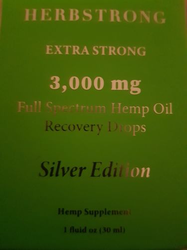 Customer photo review of Silver Edition CBD Recovery Drops