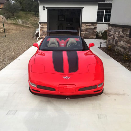 Customer photo review of Chevrolet C5 Corvette 1997-2004 convertible racing stripes pre-cut decal set