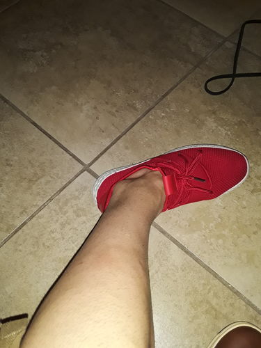 Customer photo review of Sommer Ray Knit Sock Band Sneaker Black