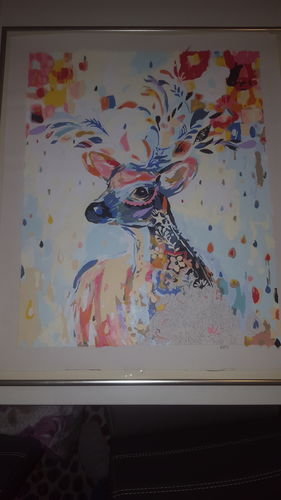 Customer photo review of Malen nach Zahlen - Frühlings Hirsch