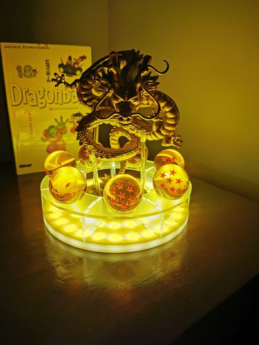 Customer photo review of Lampe Dragon Ball Goku & Shenron + Boules de cristal