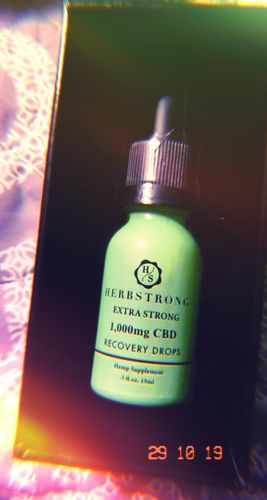 Customer photo review of Extra Strong CBD Recovery Drops
