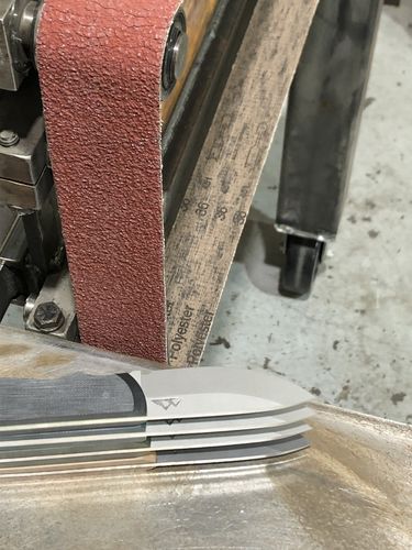 Customer photo review of 2 x 72 Inch EdgeCore Premium Ceramic Grinding Belts