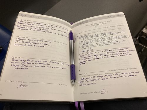 Customer photo review of The Daily Kairos Journal 4-Pack (Best Deal)