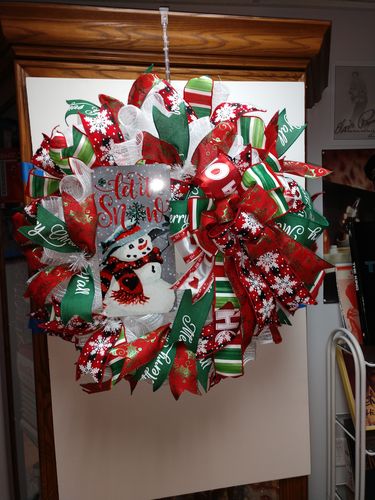Customer photo review of 15"Wire, 25"Oad Work Wreath X18 Ties, White XX748827
