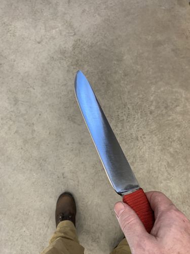Customer photo review of 2" X 72" Knife Makers Sanding Belts Assortment