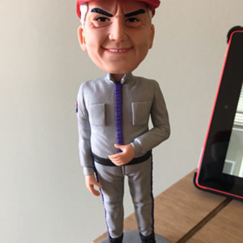 Customer photo review of Fully Customizable 1 person Custom Bobblehead with other's body