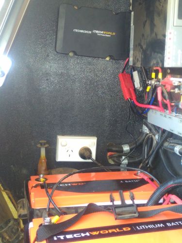 Customer photo review of iTECH120X 12V 120Ah Lithium Ion Battery LiFePO4 Deep Cycle Camping RV Solar