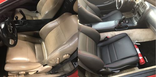 Customer photo review of MR2Heaven OEM Plus Seat Covers (Black, TAN, Black W/ Red Stitching, Black/Red Hybrid)