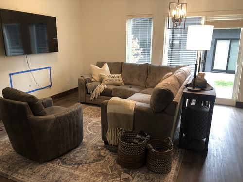 Customer photo review of Distressed Vintage Kendra Ash Area Rug