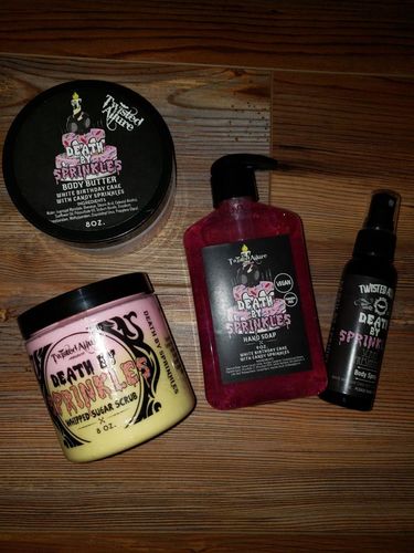 Customer photo review of Death By Sprinkles Sugar Scrub