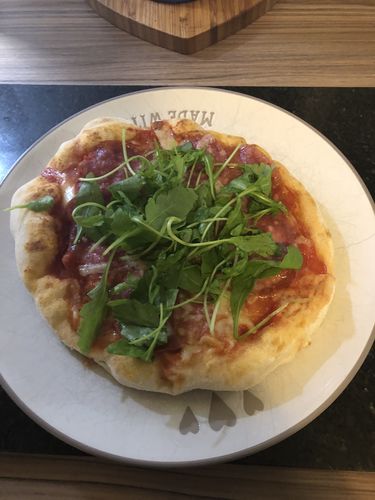 Customer photo review of Pizza Box Kit (2 Pizzas)