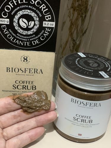 Customer photo review of Premium Coffee Body Scrub