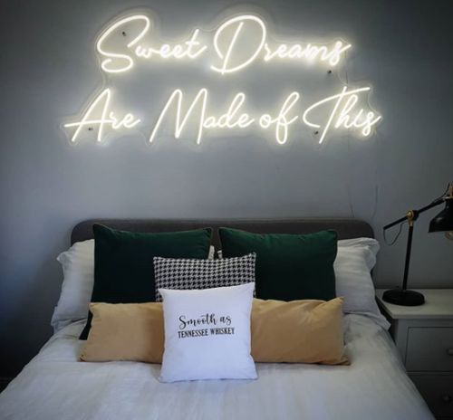 Customer photo review of 'Sweet Dreams' Neon Sign