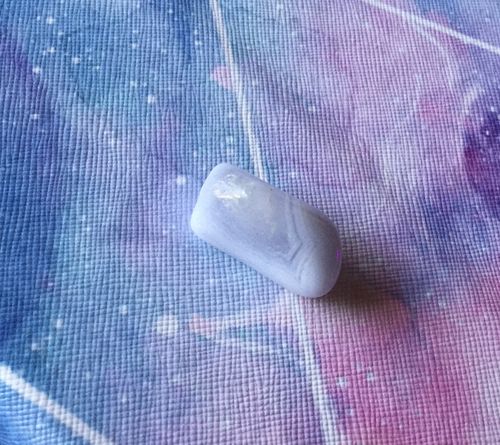 Customer photo review of Tumbled Blue Lace Agate for Happiness & Personal Growth
