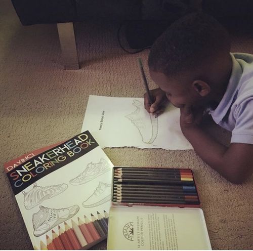 Customer photo review of SneakerHead Coloring Book