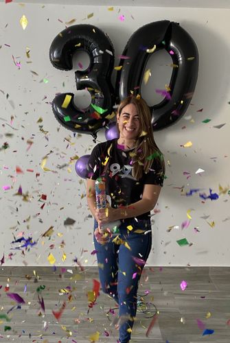 Customer photo review of Confetti Cannons