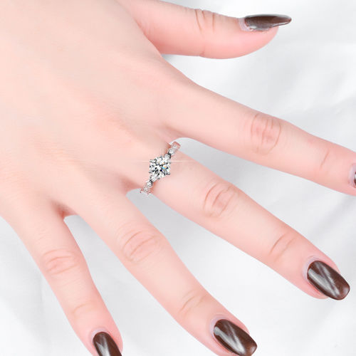 Customer photo review of Moissanite Fashion Honeycomb Band Sterling Silver Ring