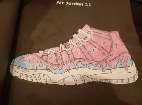 Customer photo review of Air Jordan Coloring Book: Midnight Edition