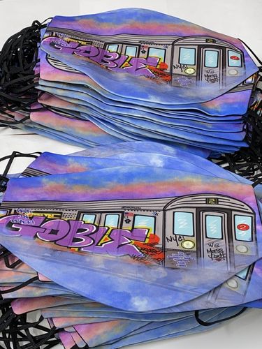 Customer photo review of Blank Face Masks - Pocket Hexagon - Pack