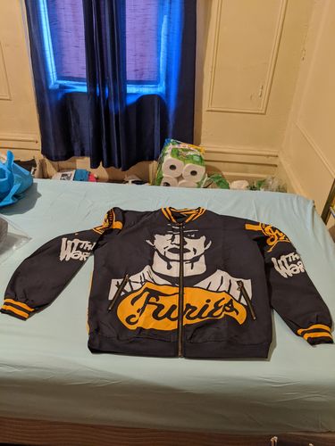 Customer photo review of The Warriors The Baseball Furies Bomber Jacket