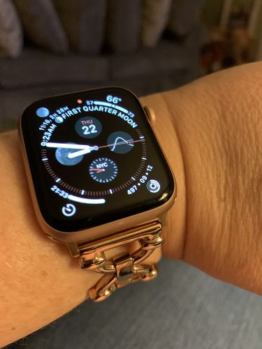 Customer photo review of Classic Link Bracelet for the Apple Watch in Rose Gold, Gold, or Silver