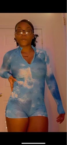 Customer photo review of Combinaison tye and dye short manche longue