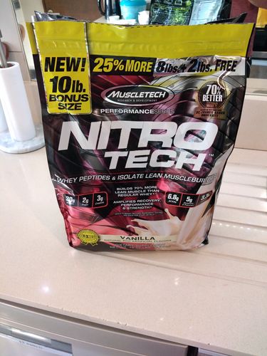 Customer photo review of Muscletech Nitro-Tech Proteina 10 Lb